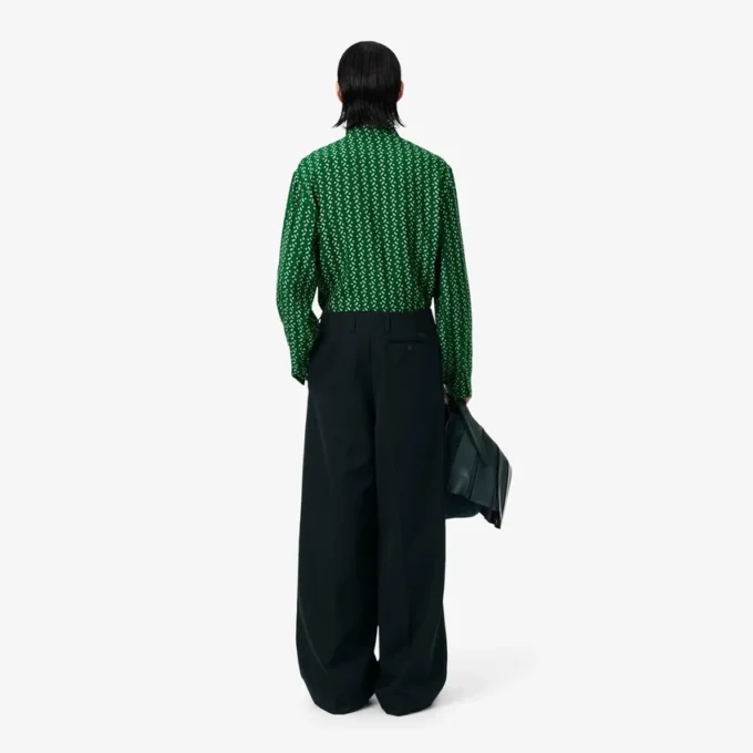 Runway-Hose aus Wolle mit weitem Schnitt