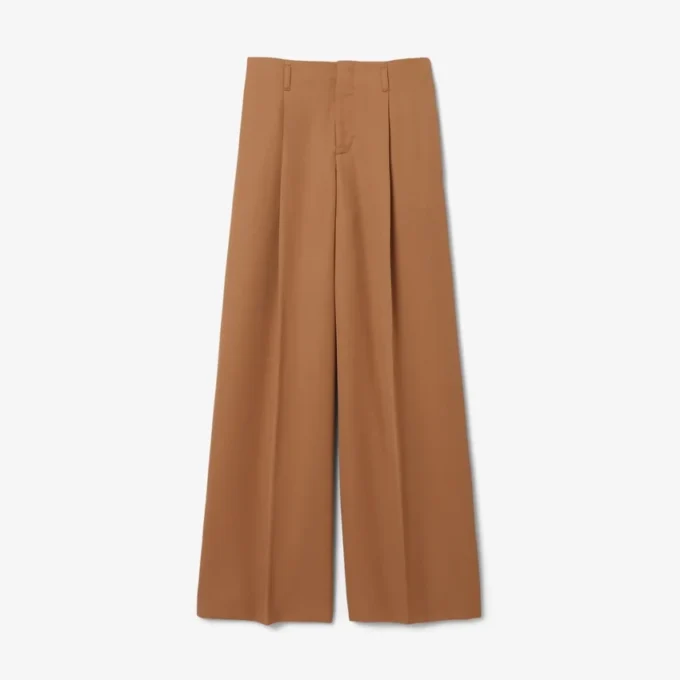 Runway-Hose aus Wolle mit weitem Schnitt