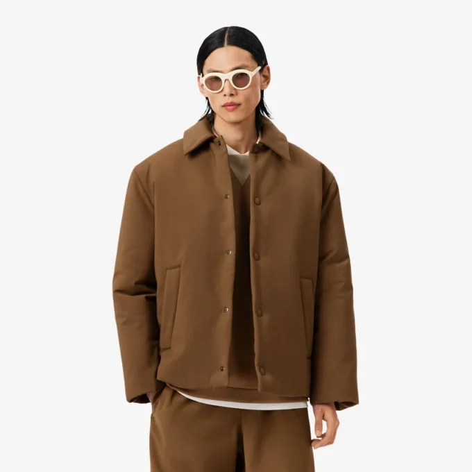 Runway-Jacke aus Wolle-Blend mit Wattierung