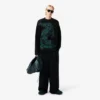 Runway Jacquard-Pullover mit Krokodil-Motiv