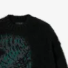 Runway Jacquard-Pullover mit Krokodil-Motiv