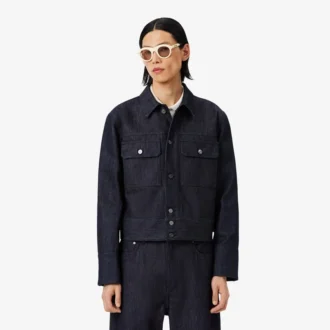 Runway-Jeansjacke in Indigo