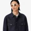 Runway-Jeansjacke in Indigo
