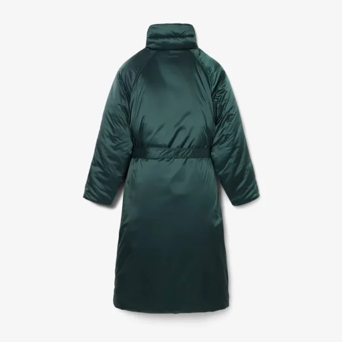 Runway Lange, schillernde Pufferjacke