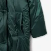 Runway Lange, schillernde Pufferjacke