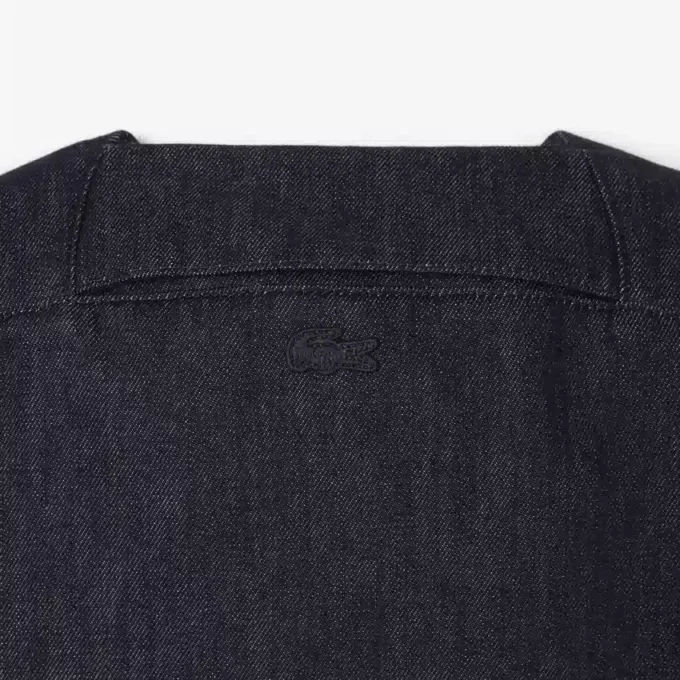 Runway Loose Fit Denim-Poloshirt