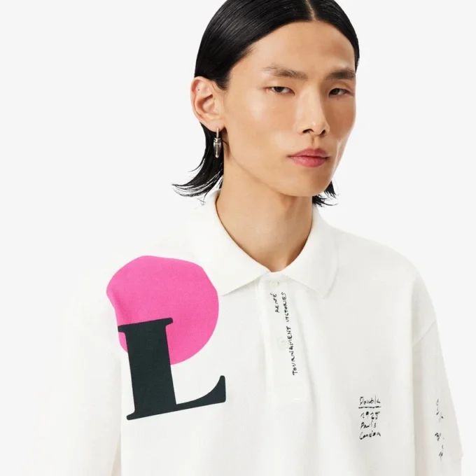 Runway Loose Fit Graphic Piqua Poloshirt
