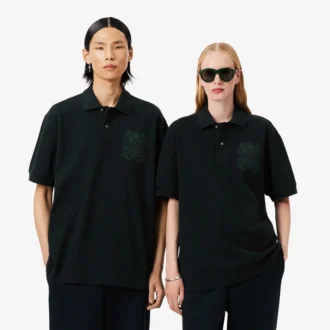 Runway Loose Fit Shield Piqué-Poloshirt