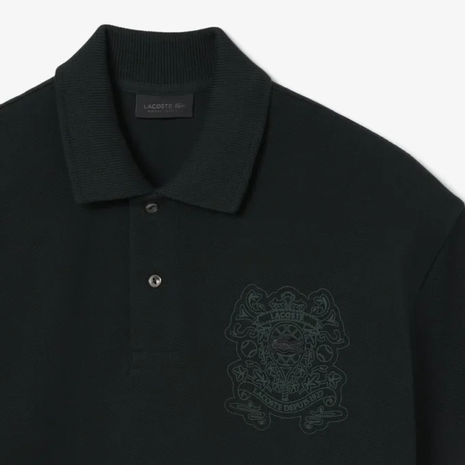 Runway Loose Fit Shield Piqué-Poloshirt