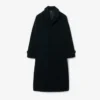 Runway-Mantel aus gekochter Wolle