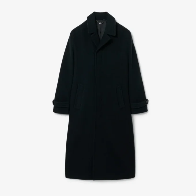 Runway-Mantel aus gekochter Wolle