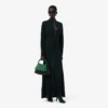 Runway-Maxikleid mit Polokragen aus Seide