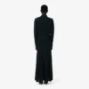 Runway-Maxikleid mit Polokragen aus Seide