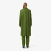 Runway-Peacoat aus langer Slub-Wolle