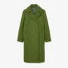 Runway-Peacoat aus langer Slub-Wolle