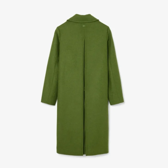Runway-Peacoat aus langer Slub-Wolle