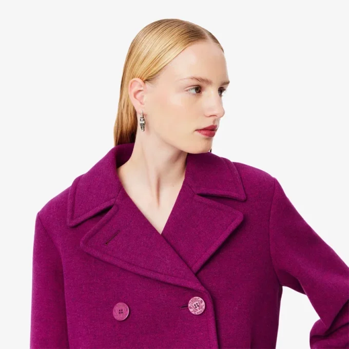 Runway-Peacoat aus Slub-Wolle