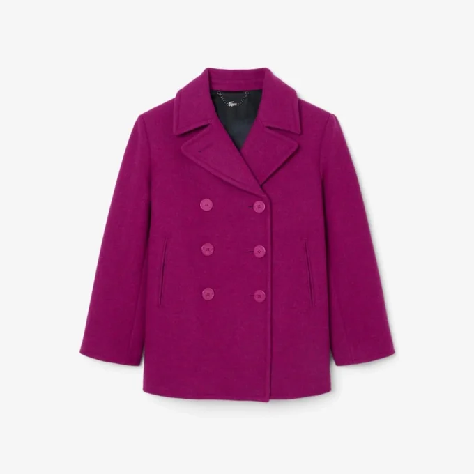 Runway-Peacoat aus Slub-Wolle