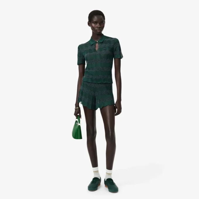 Runway Pointelle-Strick-Shorts