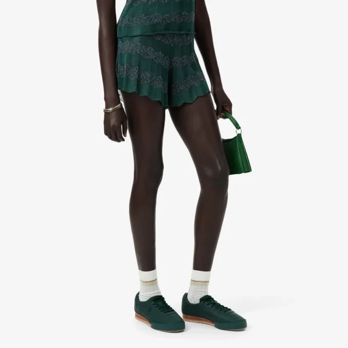 Runway Pointelle-Strick-Shorts