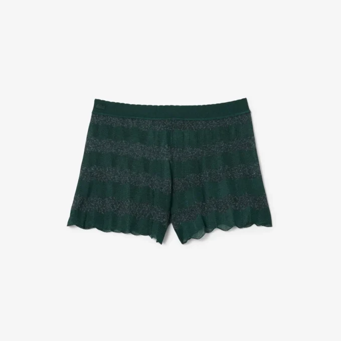Runway Pointelle-Strick-Shorts