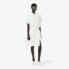 Runway-Poloshirt-Kleid mit Plissee und Stickerei