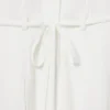Runway-Poloshirt-Kleid mit Plissee und Stickerei