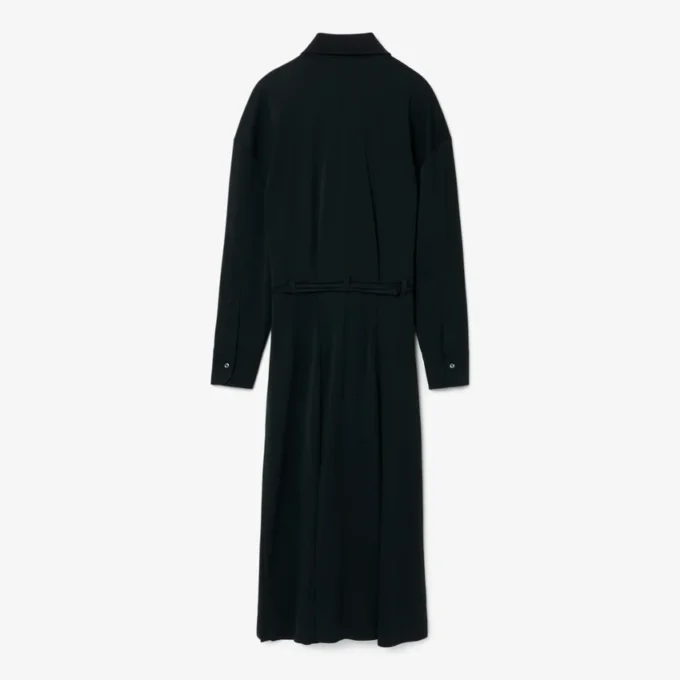 Runway-Poloshirt-Maxikleid mit Plissee