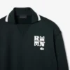 Runway-Poloshirt mit Kragenabzeichen-Akzent-Sweatshirt