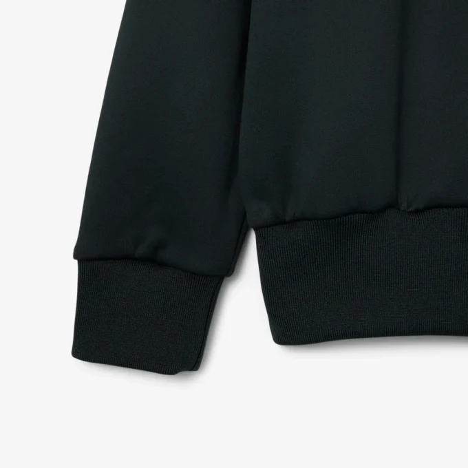 Runway-Poloshirt mit Kragenabzeichen-Akzent-Sweatshirt