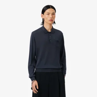 Runway-Pullover aus Merinowolle mit Polokragen