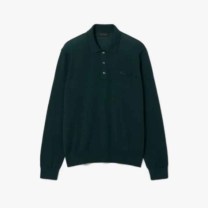 Runway-Pullover aus Merinowolle mit Polokragen
