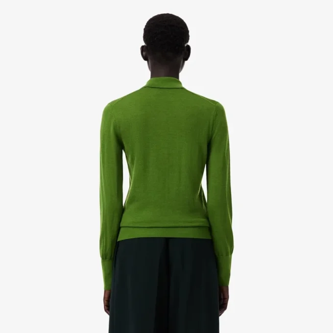 Runway-Pullover mit Polokragen aus Merinowolle