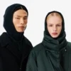 Runway Rib Knit Balaclava aus gefilzter Wolle