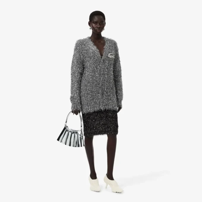 Runway-Rock aus Lurex-Strick
