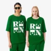 Runway Satin T-Shirt mit Grafik