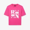 Runway Satin T-Shirt mit Grafik