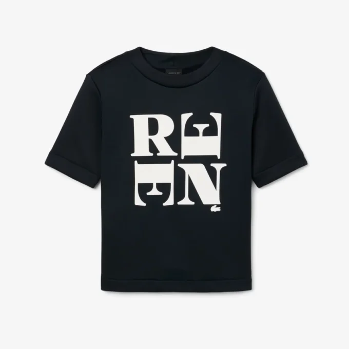 Runway Satin T-Shirt mit Grafik