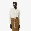 Runway Slim Fit Poloshirt mit langen Seidenärmeln