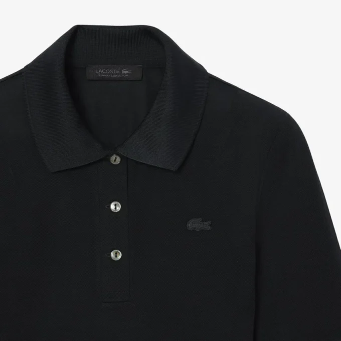 Runway Slim Fit Seiden-Mini-Piqua-Poloshirt