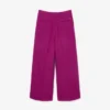 Runway Slub-Wolle-Hose mit weitem Schnitt