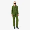 Runway Straight Fit Slub-Wollhose