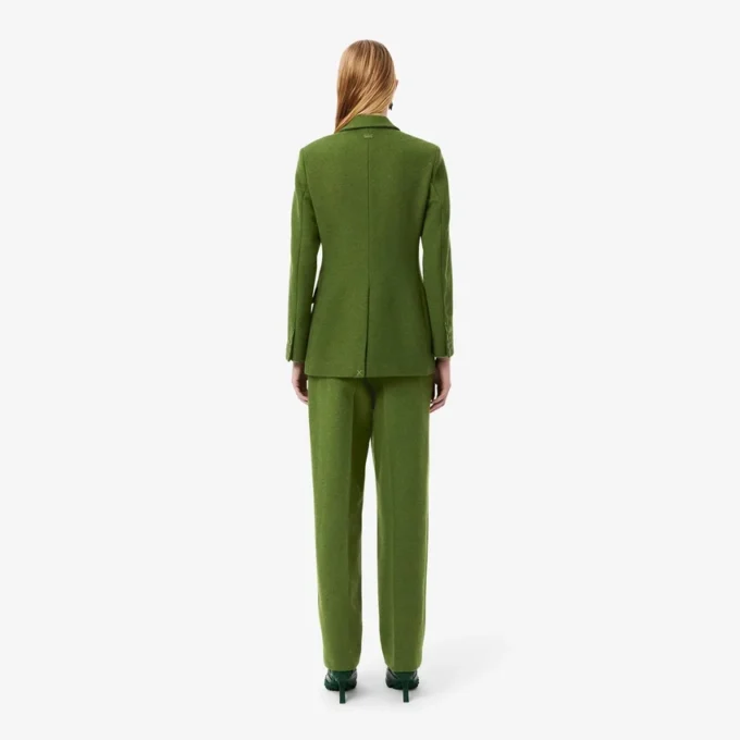 Runway Straight Fit Slub-Wollhose