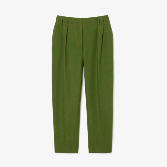 Runway Straight Fit Slub-Wollhose