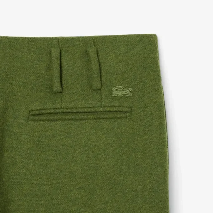 Runway Straight Fit Slub-Wollhose