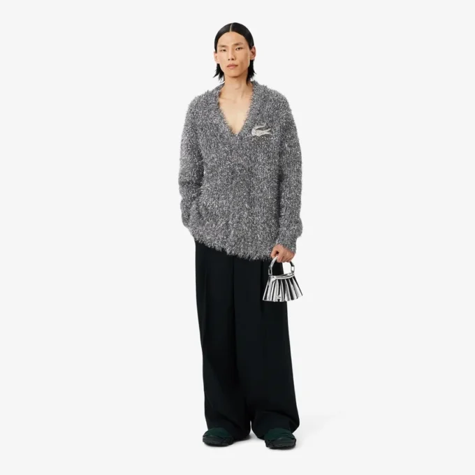 Runway-Strickjacke aus Lurex