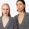 Runway-Strickjacke aus Lurex