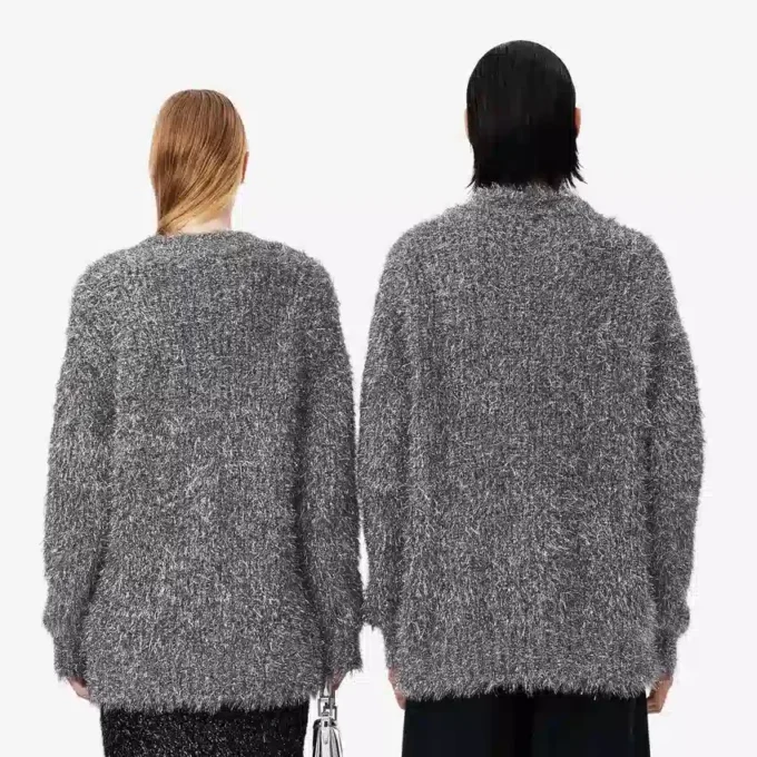 Runway-Strickjacke aus Lurex