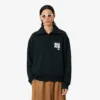 Runway-Sweatshirt mit hohem Kragen, Reißverschluss und Emblem
