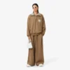 Runway-Sweatshirt mit hohem Kragen, Reißverschluss und Emblem